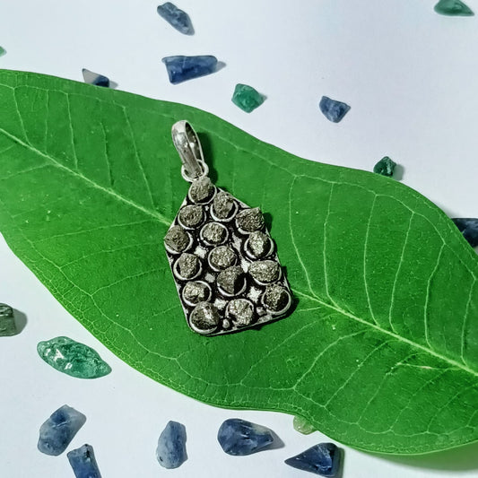 Pyrite Stone Locket Pendant